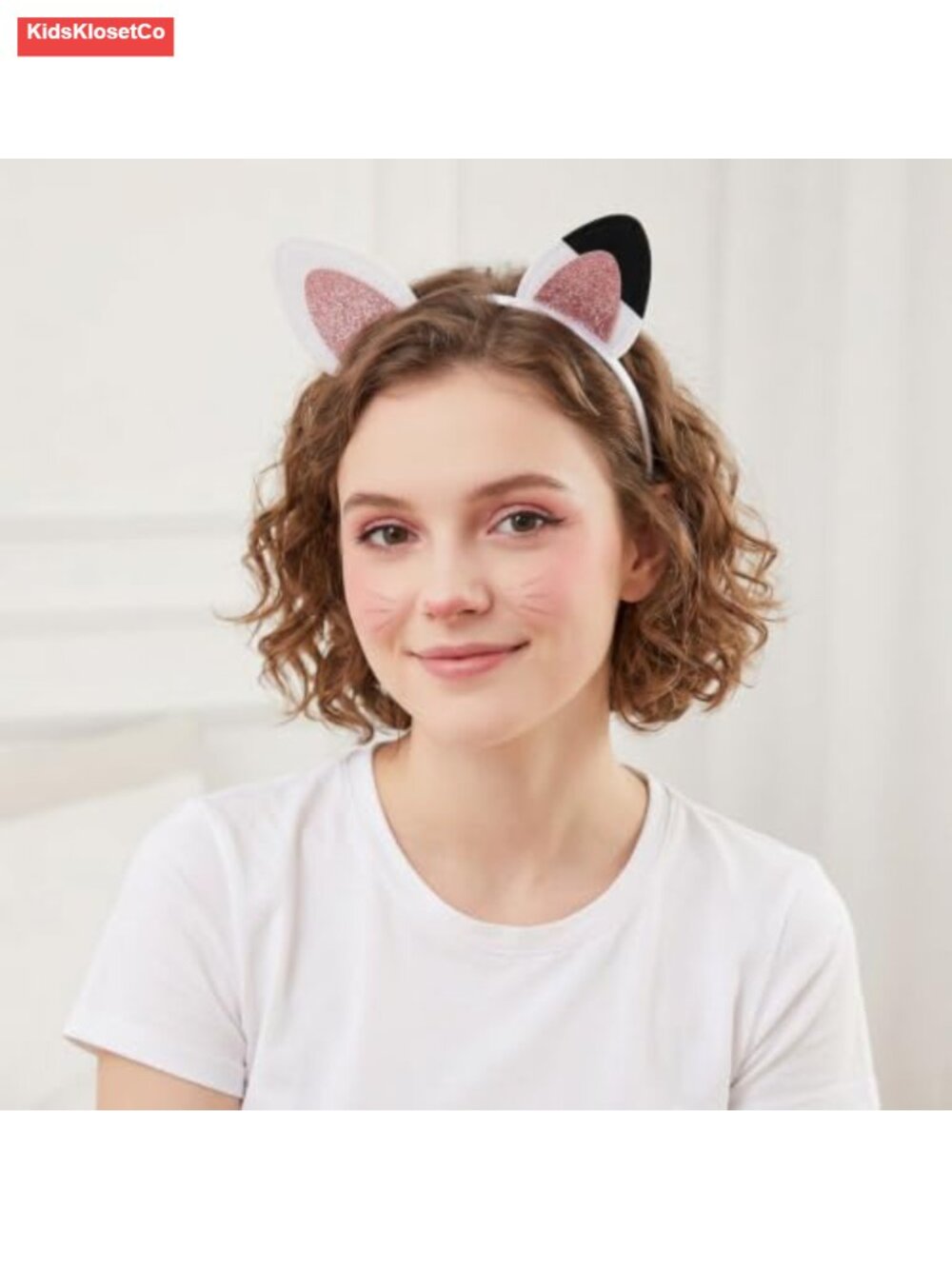 Cat Ears Headband with Glitter and Hair Clips Halloween Costume Cosplay - Picture 4 of 6